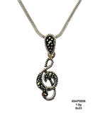 Marcasite Silver Pendant 65AP0006 Made in Thailand
