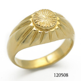 香檳軟木塞造型鍍金18K包金戒指 法國設計歐美流行文化銅底3微米鍍金戒指