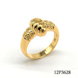 法國流行3微米鍍金18K包金飾品 法國文化卷面包造型鍍金戒指 銅首飾