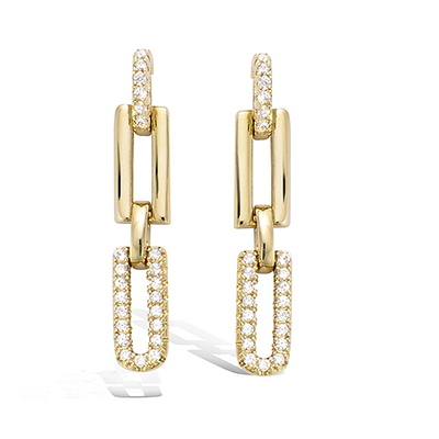 3 Microns Gold Plated Earrings 22EV0160CZ