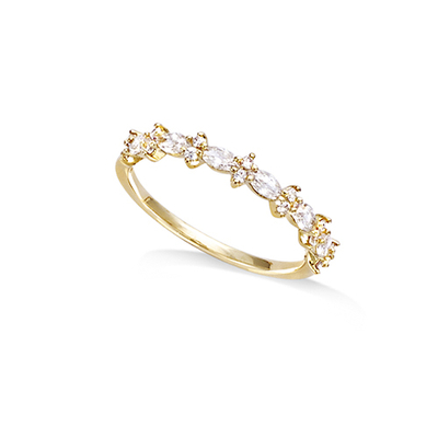 3 Microns Gold Plated Ring 12EY0530CZ
