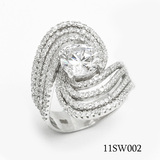 Sterling Silver Ring Wholesale 11SW002